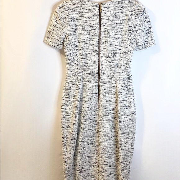Calvin Klein Tweed Shift Dress | Black & White | Size 4 - Picture 3 of 10